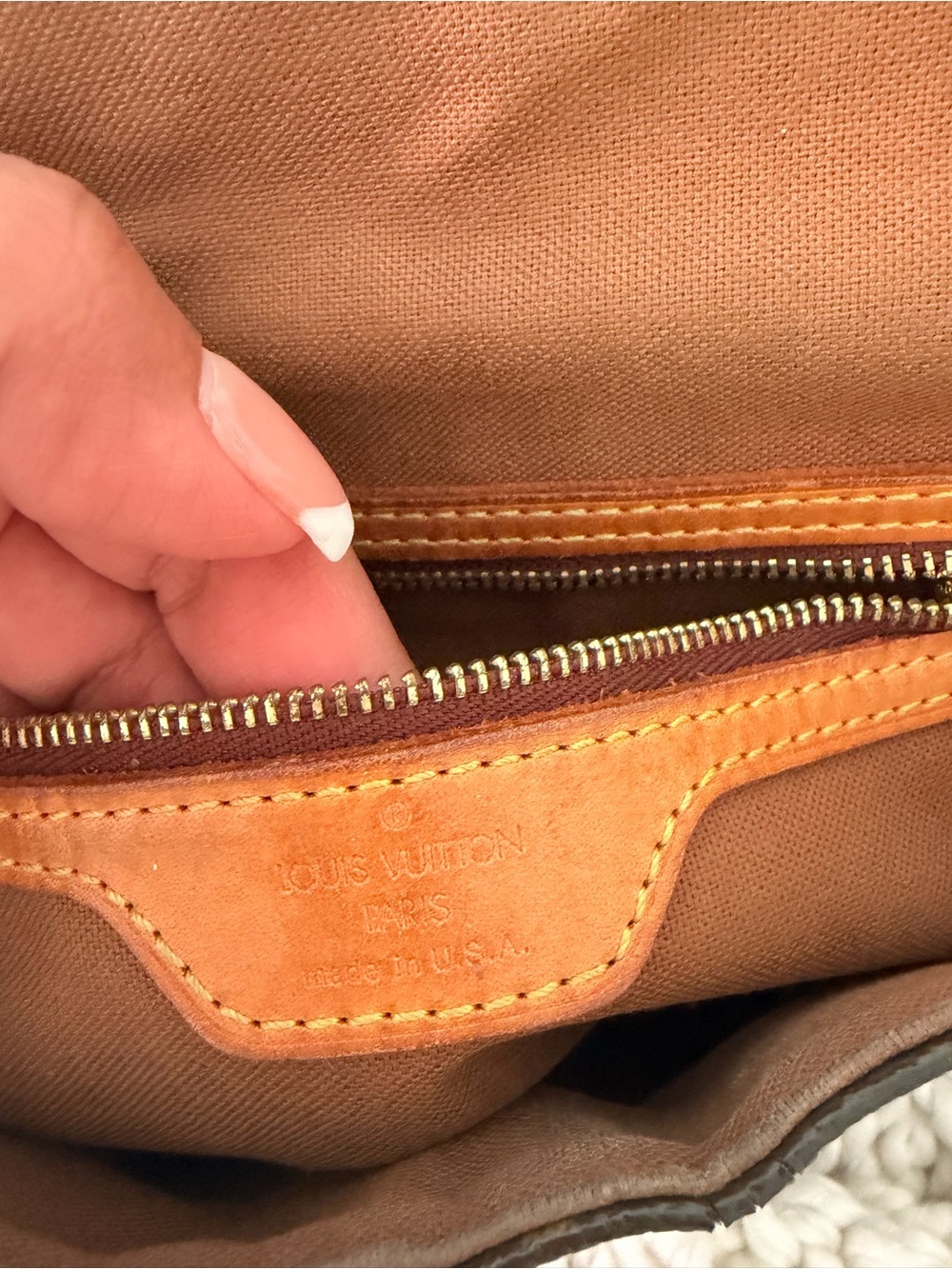 Louis Vuitton Monogram Canvas Crossbody in Brown and Tan - Picture 7 of 15